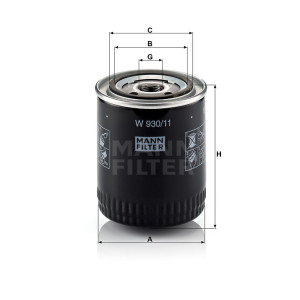 Фильтр масляный MANN-FILTER W 930/11